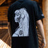 Rückseite von Mann in nocturnal Zombie oversized T-Shirt in schwarz unisex